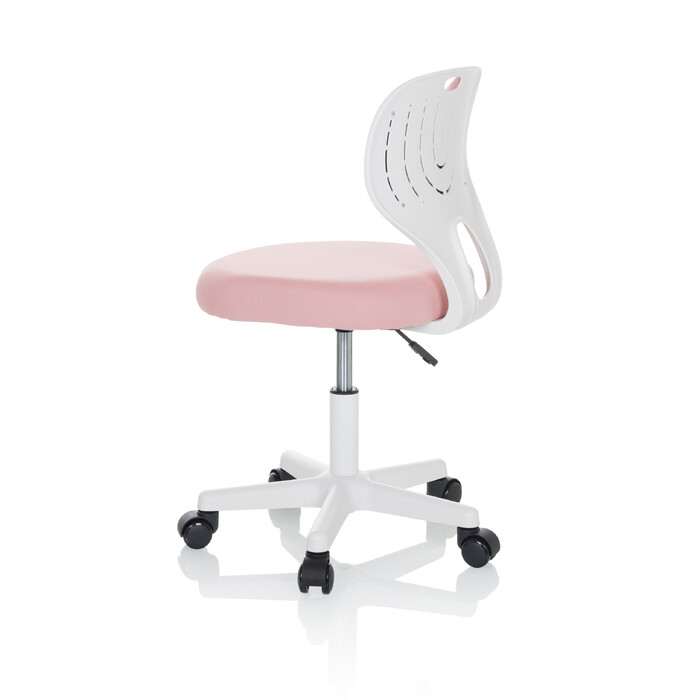 Дитяче офісне крісло KIDDY TOP W, оббивка тканина, рожеве