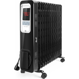 Електричний масляний радіатор Aigostar Oil Monster 33JHH 2500W з LCD-дисплеєм та термостатом