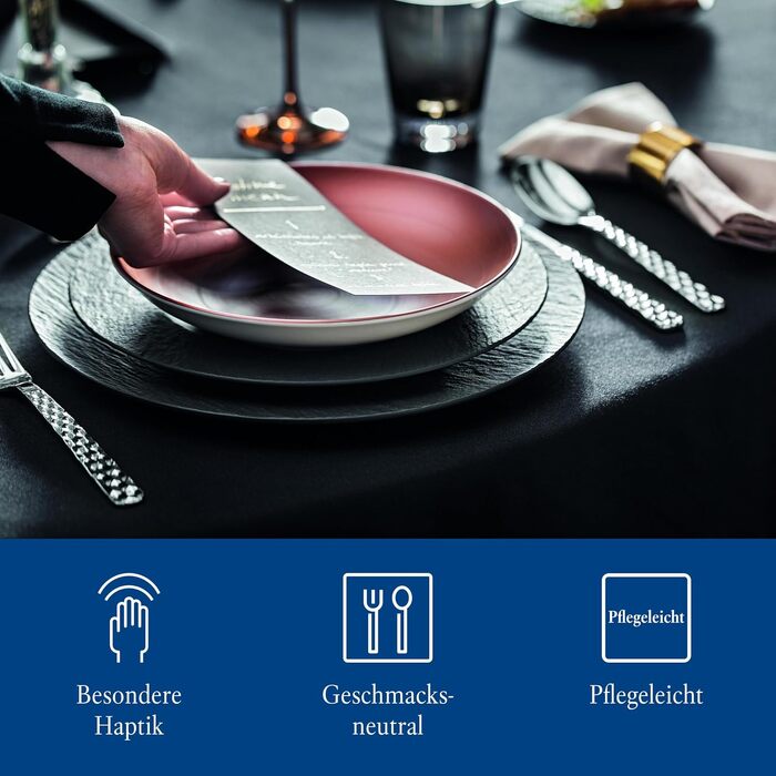 Набір столових приборів Villeroy & Boch Boston на 12 осіб, 70 предметів, нержавіюча сталь, класичний стиль