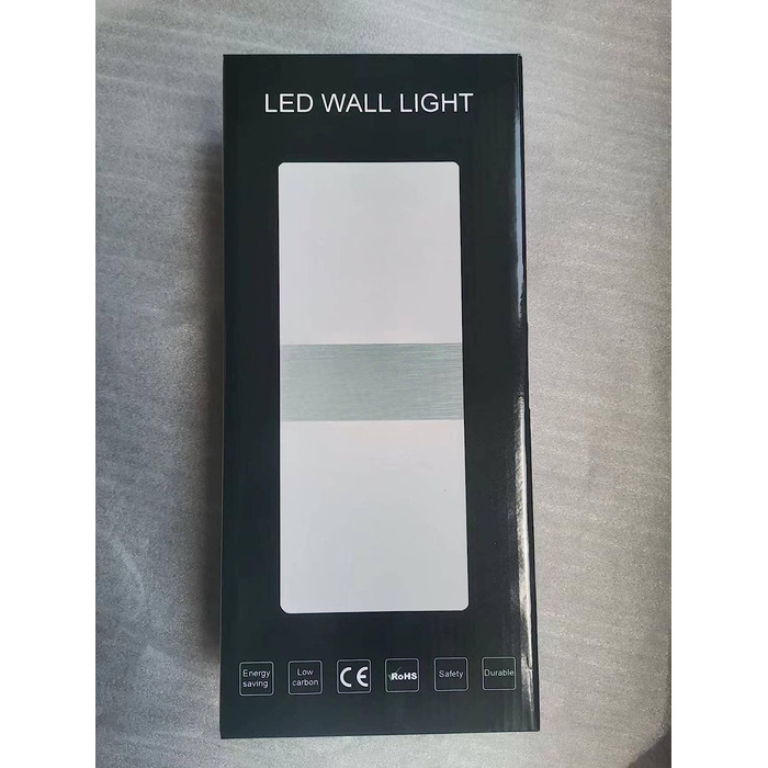 Lightsjoy LED настінний світильник 12W, сучасний, для внутрішнього освітлення, холодне біле світло, для спальні, коридору, вітальні, сходів