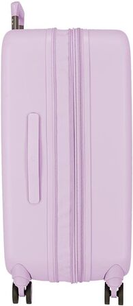 Кабінний чемодан Enso Annie Lila 40x55x20 см, жорсткий ABS, TSA-замок, 37 л, 2,74 кг, 4 подвійні колеса, ручна поклажа, розширюваний, бузковий