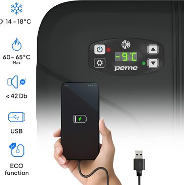 Автомобільний електричний холодильник-термос Essential M Night Sky 22.9л для кемпінгу 12/230V