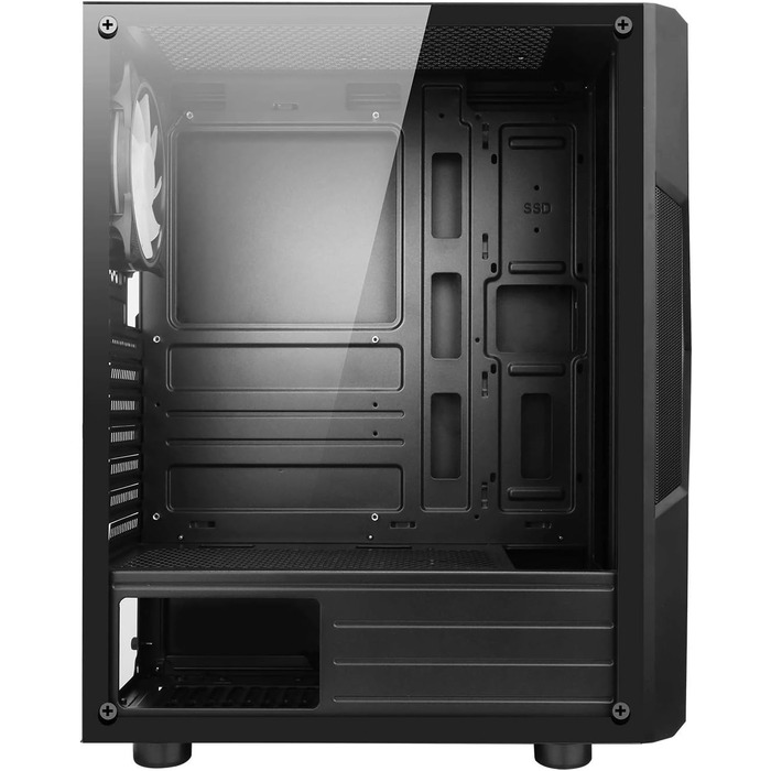 Корпус для ПК SPIRIT OF GAMER Clone III ARGB ATX/mATX/ITX, 4x120мм вентилятори, скляна бічна панель, металева сітка, сталь