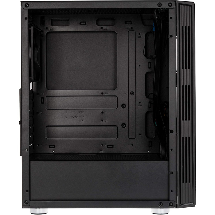 KOLINK Nimbus Midi-Tower ATX RGB комп'ютерний корпус чорний, корпус для ПК з підсвіткою, підтримка водяного охолодження