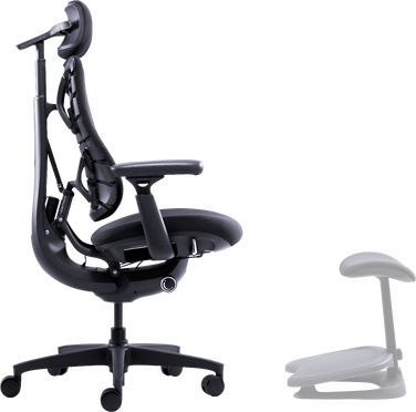 Крісло офісне ергономічне LiberNovo Omni Midnight Black 48 см