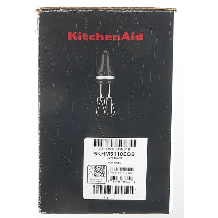 Ручний міксер KitchenAid Classic 5 швидкостей, чорний Onyx, 5KHM5110EOB