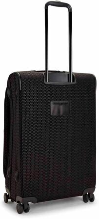 Середня розширювана валіза на колесах Kipling NEW YOURI SPIN M Signature Emb чорна