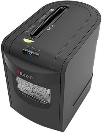 Шредер Rexel REM820 для документів, мікроріз, ручний привід, 23 л, чорний