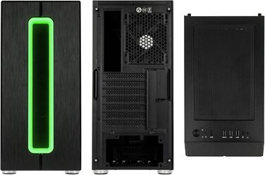 KOLINK Nimbus Midi-Tower ATX RGB комп'ютерний корпус чорний, корпус для ПК з підсвіткою, підтримка водяного охолодження