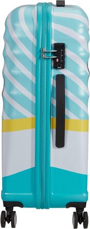 Валіза American Tourister Wavebreaker Disney Mickey Blue Kiss, 67 см, 64 л, багатобарвна, на колесах-спінерах