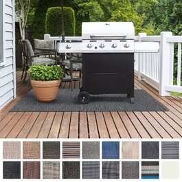 Захисний килимок для гриля Floordirekt Grillmatte Geona 90x180 см для газових та вугільних грилів - захист підлоги, тераси, саду