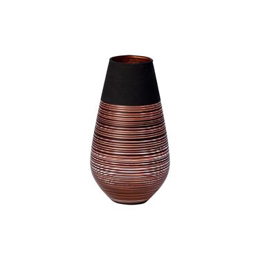Ваза для квітів Villeroy & Boch Manufacture Swirl Soliflor, 18 см, кришталь, бронзовий, чорний