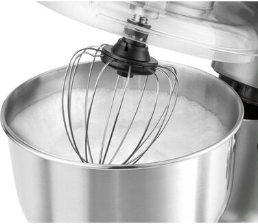 Кухонний комбайн Clatronic KM 3648, 1000 Вт, 5 л, нержавіюча сталь, мультифункціональний, титан