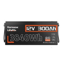 Акумулятор LiFePO4 Humsienk 24V 200Ah 5.12kWh – Потужна сонячна батарея з BMS 250A, IP65, для RV, сонячних систем та резервного живлення будинку
