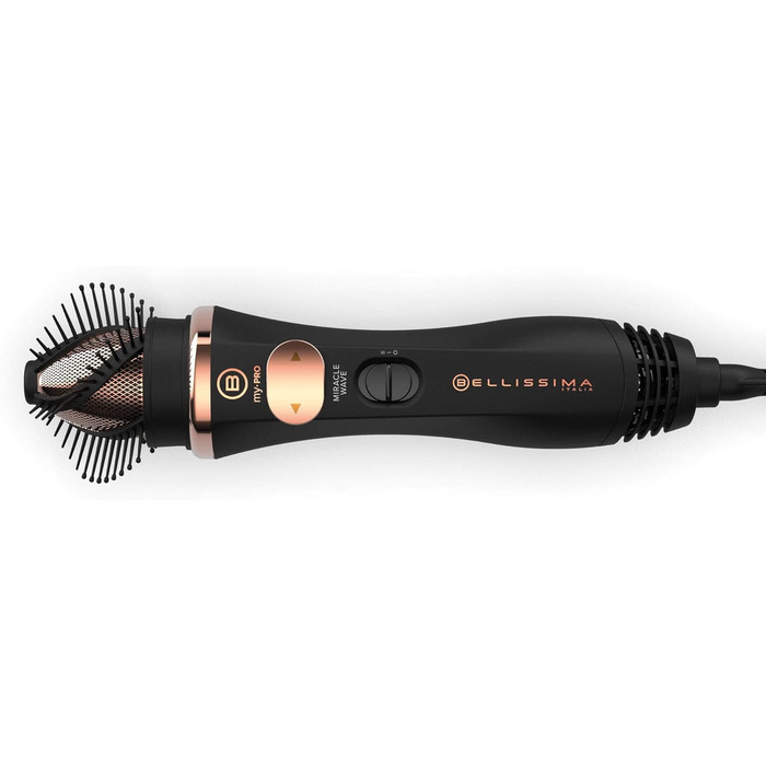 Електрична повітряна щітка Bellissima My Pro Miracle Wave GH19 1100 з автоматичним обертанням, для м’яких природних хвиль, дбайлива до волосся