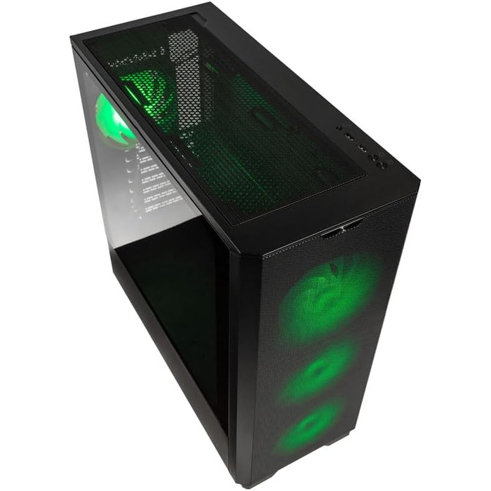 Корпус для ПК KOLINK Unity Solar, E-ATX, 4x ARGB/PWM 120 мм вентилятори, загартоване скло, 400 мм для відеокарти, чорний, Mid-Tower