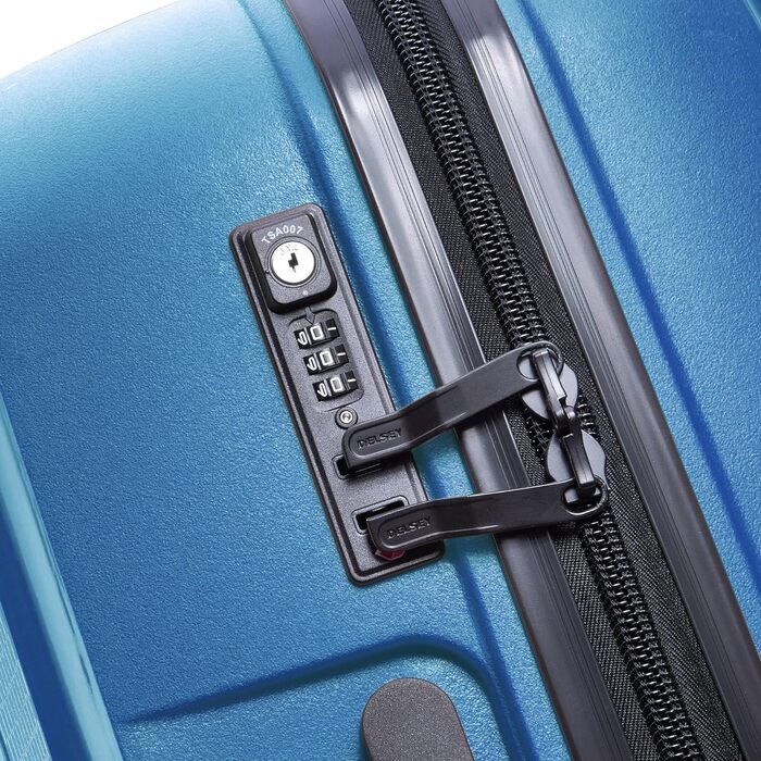 Валіза DELSEY PARIS Belmont Plus S цинкова синя, дорожня валіза на колесах