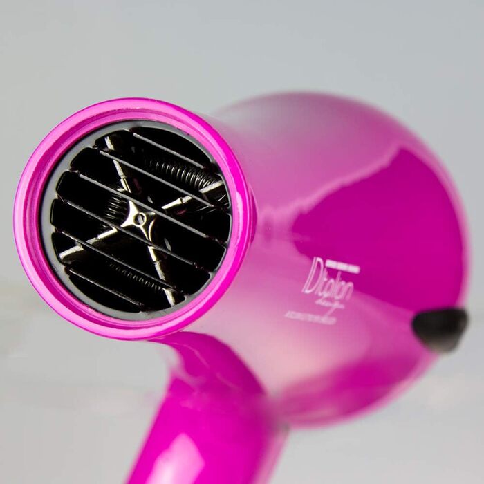 Професійний фен для волосся ID Italian Design 2200W, 3 температури, 2 швидкості, насадка для укладання, рожевий