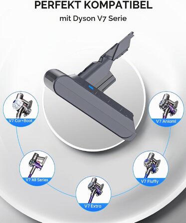 Акумулятор Morpilot V8 8000mAh для пилососів Dyson V7 Absolute, Animal, Motorhead, Exclusive, Fluffy (запасний АКБ, 8.0Ah + 3 фільтри)