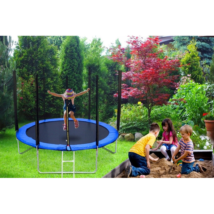 Садовий батут R-Sport 6FT (183 см) із захисною сіткою та драбиною
