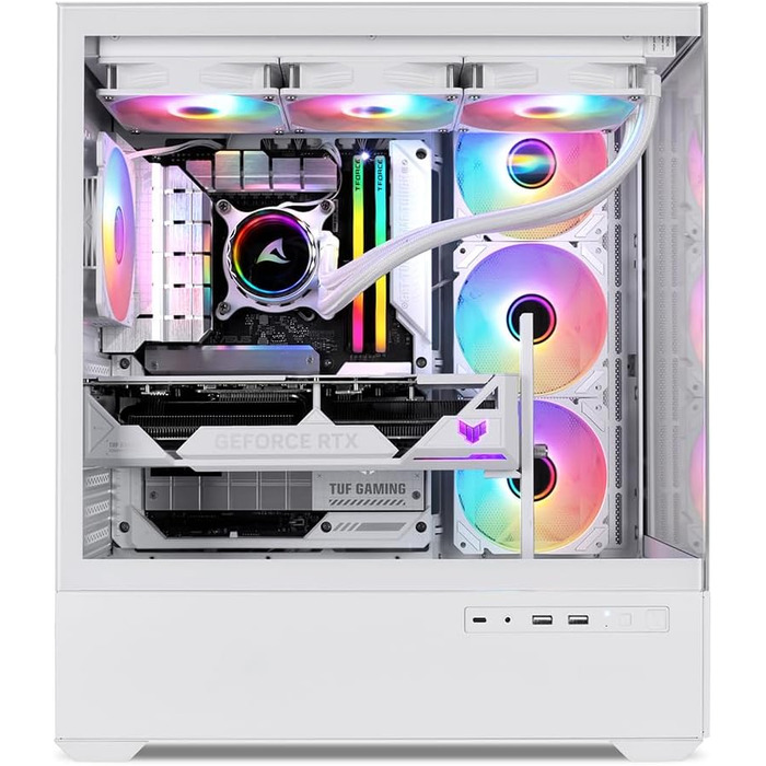 Комп'ютерний корпус Sharkoon AK6 RGB ATX білий