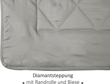 Літня ковдра npluseins 135x200 см, легка, сіра – для літа, кемпінгу, саду, гостей, охолоджуюча, мікрофібра