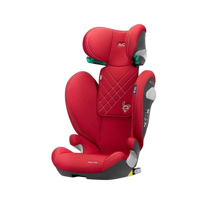 Дитяче автокрісло AVOVA Sora-Fix Maple Red, 100-150 см, 4-12 років, з Isofix, бустер-сидіння