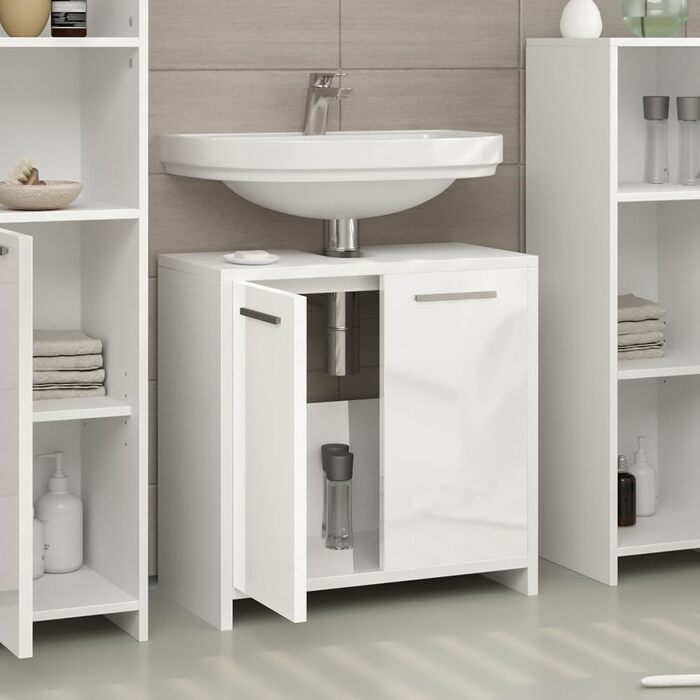 Підмивальний шафа під умивальник Vicco Kiko, білий глянець, 58x60 см