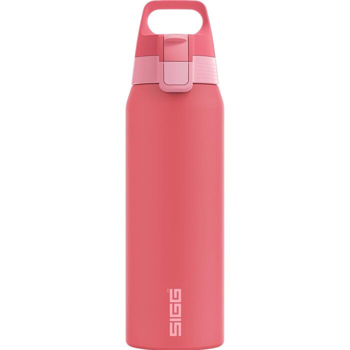 Спортивна пляшка для води Sigg Shield ONE з нержавіючої сталі для газованих напоїв, герметична, BPA-free, 0.75 л (Ruby, Multicolor)