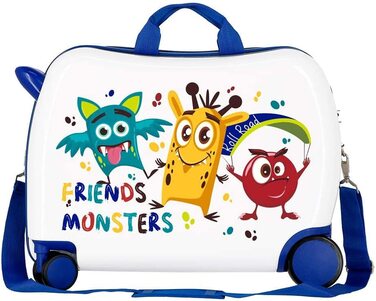 Дитяча валіза Roll Road Little Me, жорсткий корпус ABS, 50x38x20 см, 34 л, 2,1 кг, з кодовим замком та 4 колесами, багатокольорова, ручна поклажа