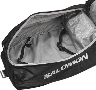 Сумка-баул Salomon Duffel 45 л для подорожей, унісекс, міцна, чорна