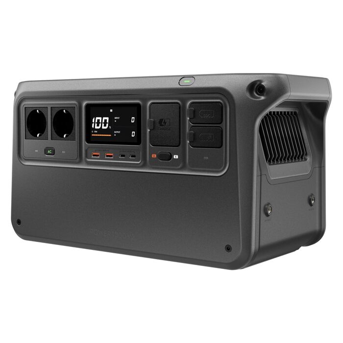 Портативна зарядна станція DJI Power 1000 V2 1024Wh 2600W, LiFePO4 акумулятор, швидка зарядка, сонячна панель, генератор для кемпінгу та дому