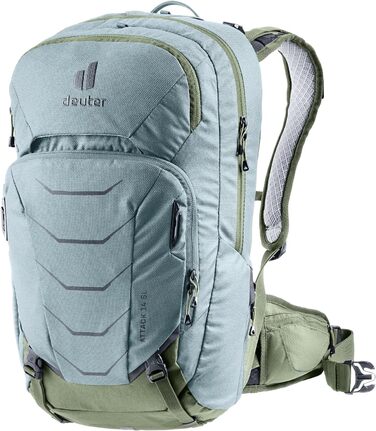 Жіночий велосипедний рюкзак Deuter Attack 14 SL із захистом, 14 л, зелений/хакі